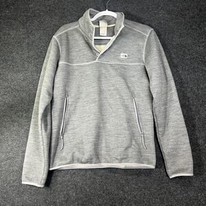 The North Face Jacket Small Gray Patrol Sherpa 1/4 Snap Button Pullover